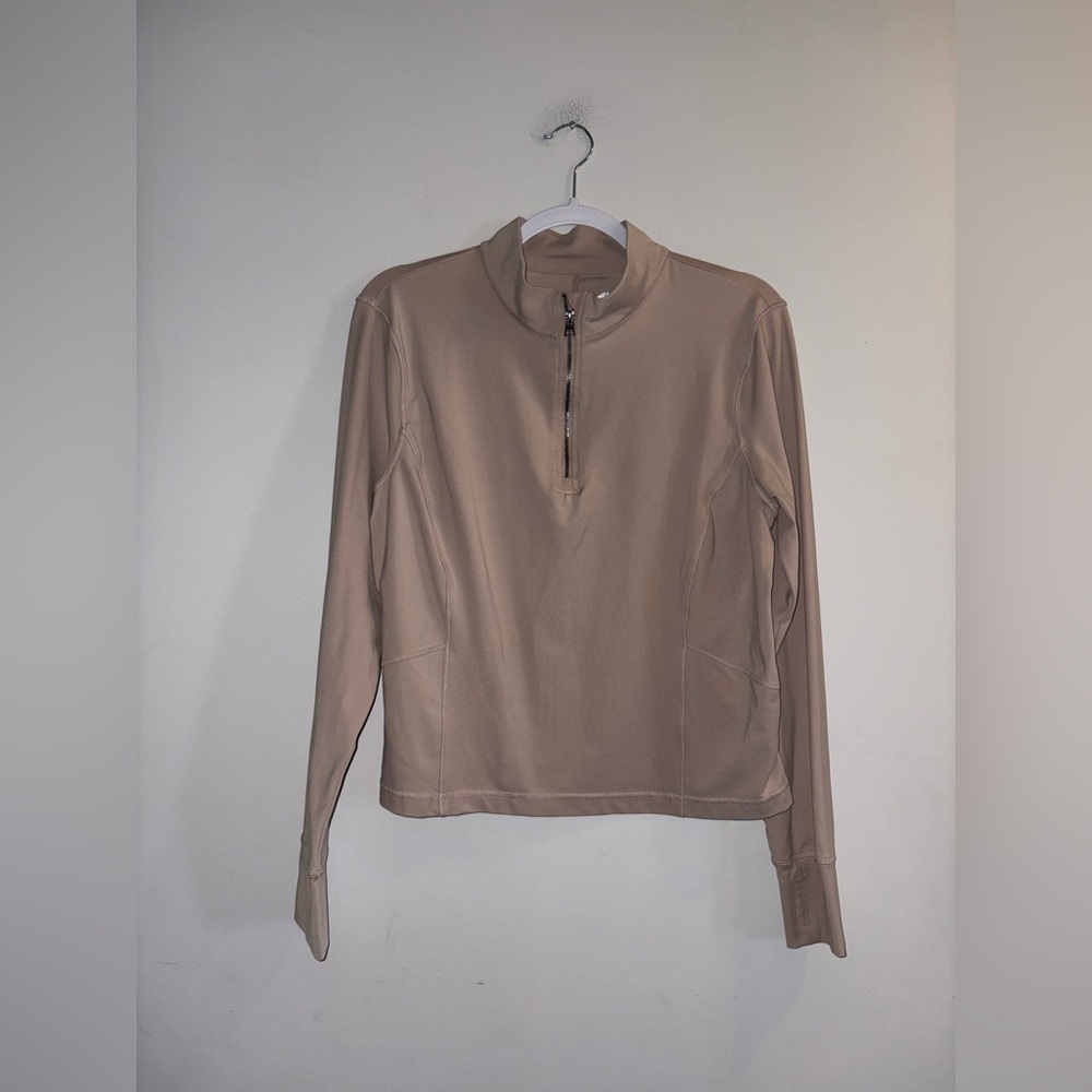 Avia | Beige Half Zip Longsleeve